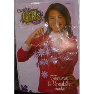 Creative Girls Club Flowers & Sparkles Mobile Craft Kit NEW